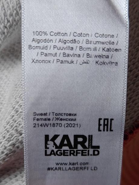 Karl lagerfeld originál dámska štýlová mikina, m
