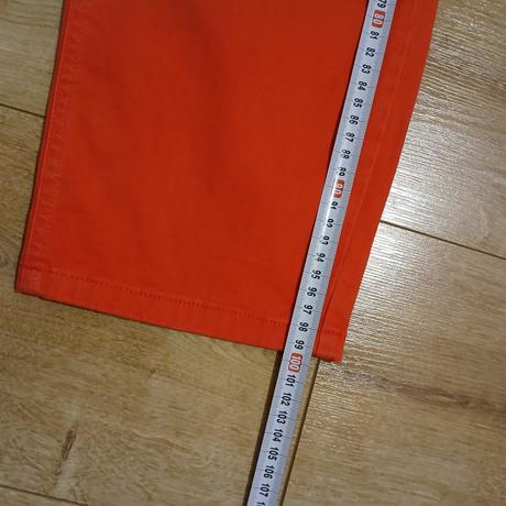 Červené elastické rifle s vysokým pásom, tchibo,48