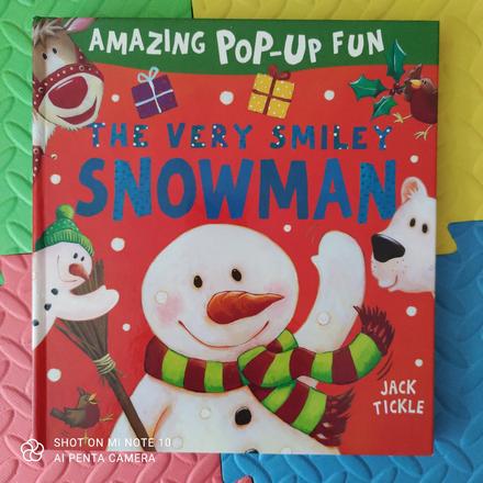Pop up snowman kniha top stav,