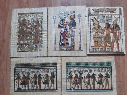 Vzácne papyrusové obrazy,