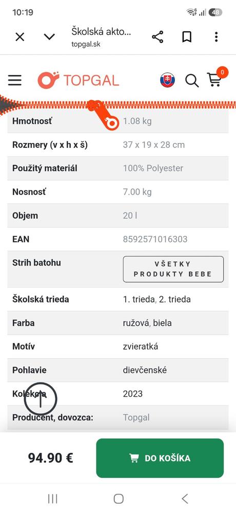 Školská taška, 