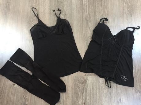 Set korzet / tielko plus podkolienky, s