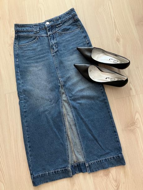 Denimová sukňa, s