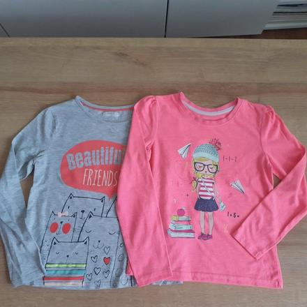 Dlhé tričká 2 ks 122/128, young dimension,122