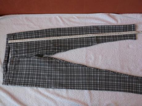 Dievčenské kárované elastické nohavice, 146