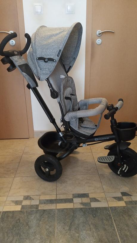 Trojkolka kinderkraft aveo - šedá, kinderkraft