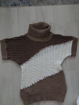 Rolákový sveter s opaskom m/l, m