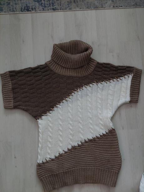 Rolákový sveter s opaskom m/l, m