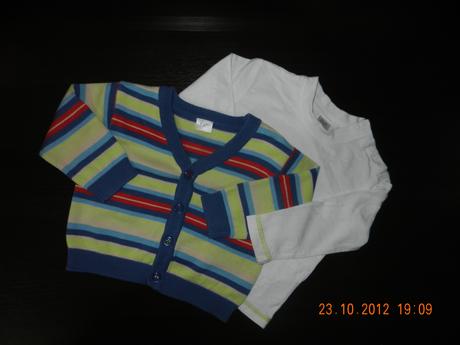 Takmer nenosene svetrik + tricko cena spolu, 80