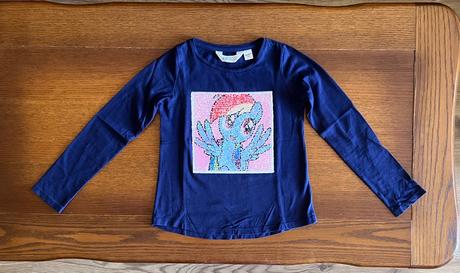 Interaktívne tričko my little pony premieňacie, h&m,134