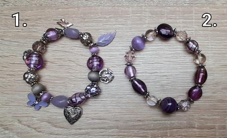Fialové náramky,