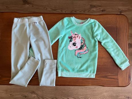 Teplá chlpatá mikina s jednorožcom premieňacím, kiki&koko,128