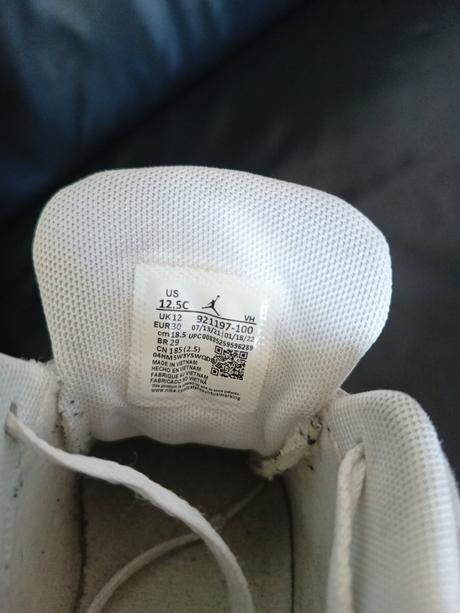 Biele tenisky jordan vd 19,5 cm, air jordan,30