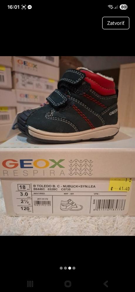 Nove geox čižmičky 18 za polovičnú cenu, geox,18