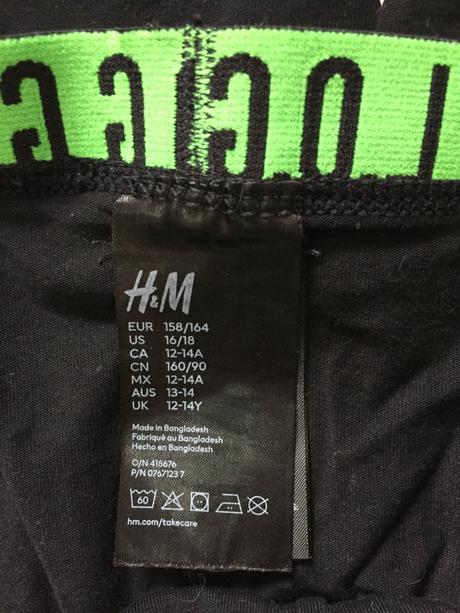 Chlapčenske boxerky 5ks, 12-14 rokov, h&m,158