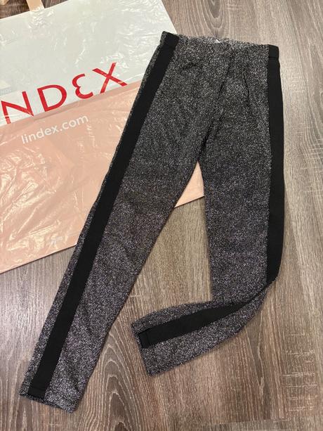 Lindex strieborne leginy na 7-8 rokov, lindex,128