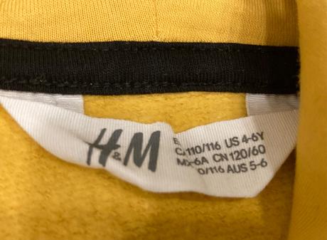 Tiger mikina veľ. 110/116, h&m,116