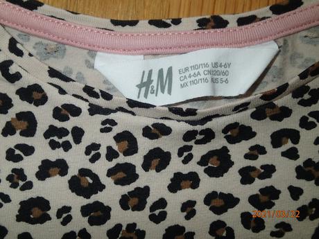 Tričko hm 2xoblečené, h&m,110