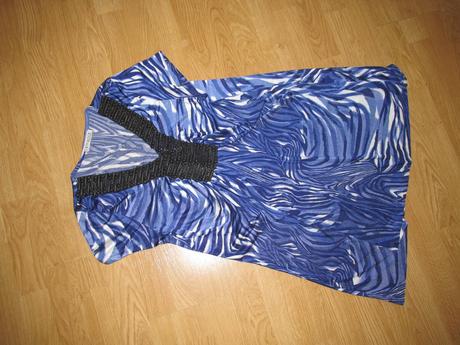 Modrá tunika s aplikáciou v. 42/44, 42