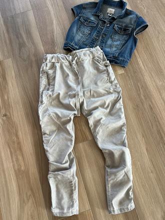 Štýlové elastické nohavice, s