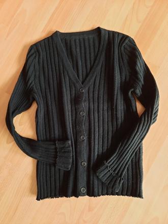 Dámsky čierny sveter, s