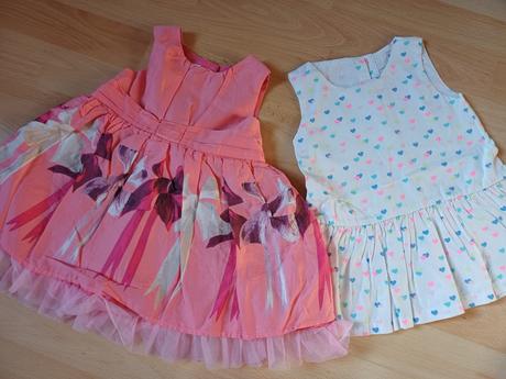 2x letné šaty v.74/ 6-9mesiacov, 74