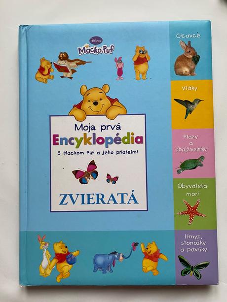 Encyklopédie, fotorámik, diár, plyšák, 