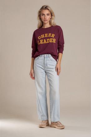Štýlová bordová mikina heerleader, h&m,s