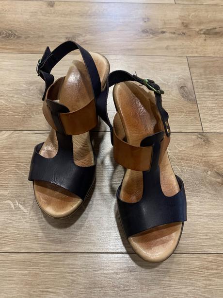 Sandále platforma / koža, 39