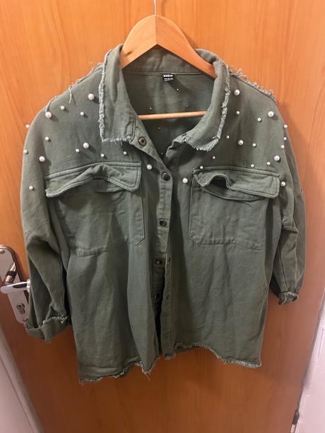 Shein košeľa s perlami, l