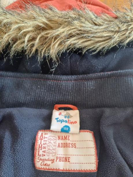 Zimná predĺžená bunda parka, topolino,122