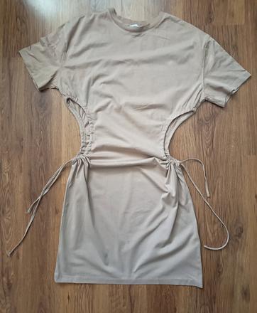 Šaty s vyrezmi na bokoch bershka, bershka,xs