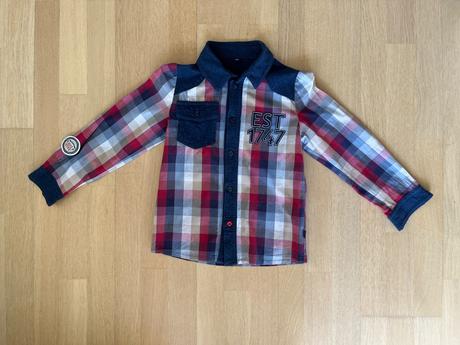 Bavlnená károvaná košeľa, 122