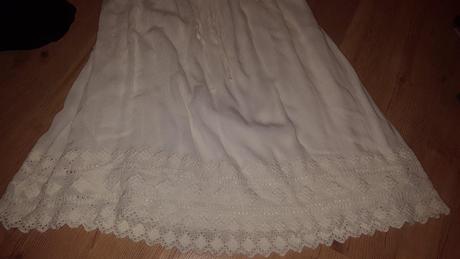 Biele folkové šaty, 40, h&m,40