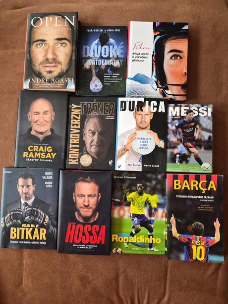Športové knihy (hokej, futbal, lyžovanie...), 