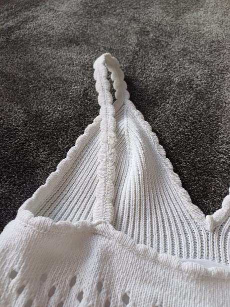 Biele upletove saty v.36, s