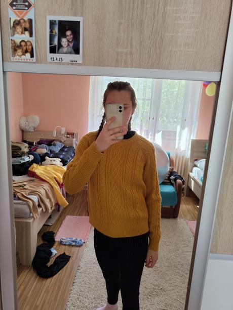 Štrikovaný sveter, s