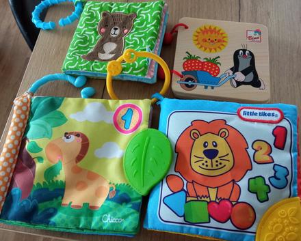 Knihy mäkké knižky krtko, littletikes, chicco, 