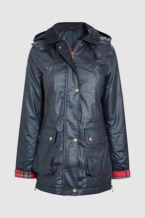 Pogumovaná modrá bunda, next,l