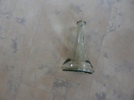 Váza/karafa z hrubého skla, 