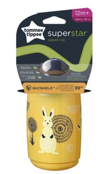 Tommee tippee hrnček superstar 390ml. žltá, tommee tippee