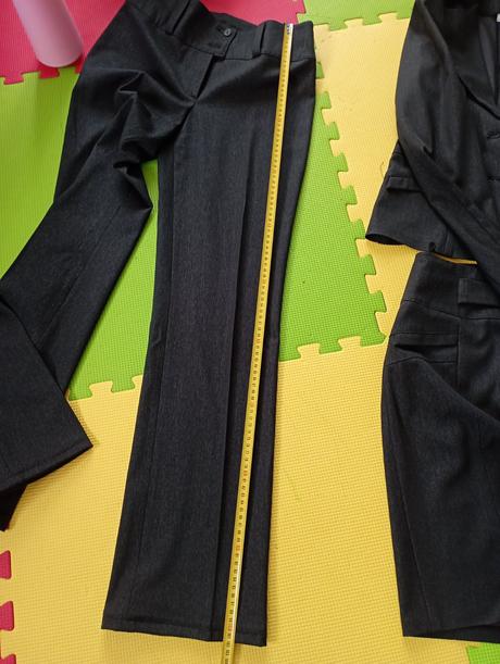 3dielny komplet, sako, sukňa, nohavice, s