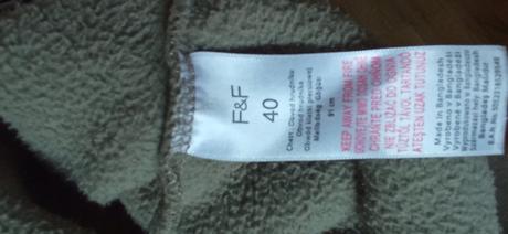 Dámska flísová khaki mikina f&f m/38, f&f,m