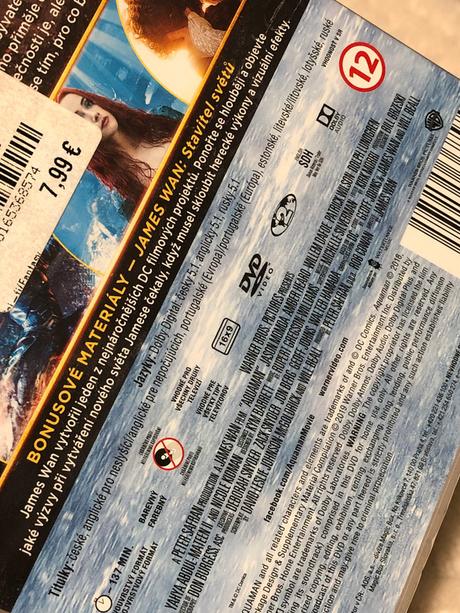 Aquaman dvd, 