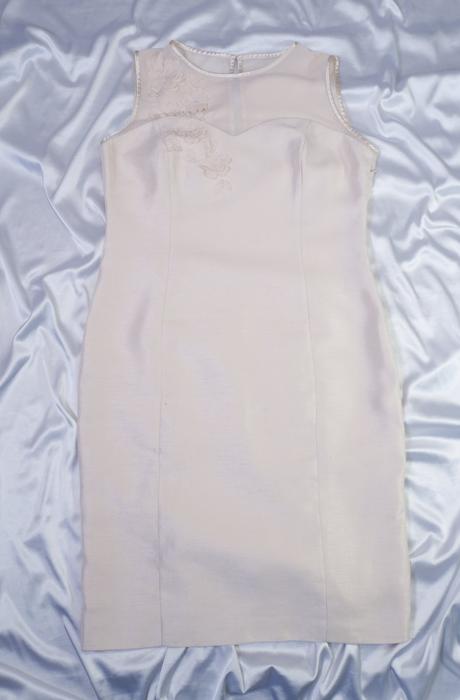 Kvalitné slávnostné šaty jacquest vert, 44