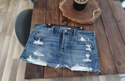 Hollister bedrová mini sukňa veľ.l-29, hollister,l