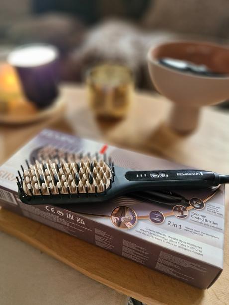 Keramická žehliaca kefa remington,