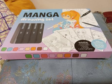 Manga set fixky s omaľovánkami, 
