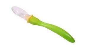 Lyžička s mäkkou silikónovou koncovkou veľká 6m+,