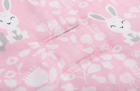 Sensillo podložka do kočíka basic minky ružové zaj,